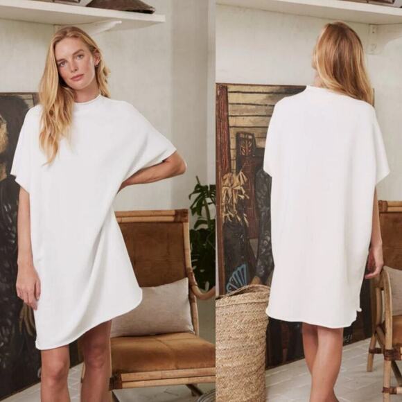 Frank & Eileen Dresses & Skirts - Frank & Eileen Ella The Easiest Dress Triple Fleece In White Size Medium - Large